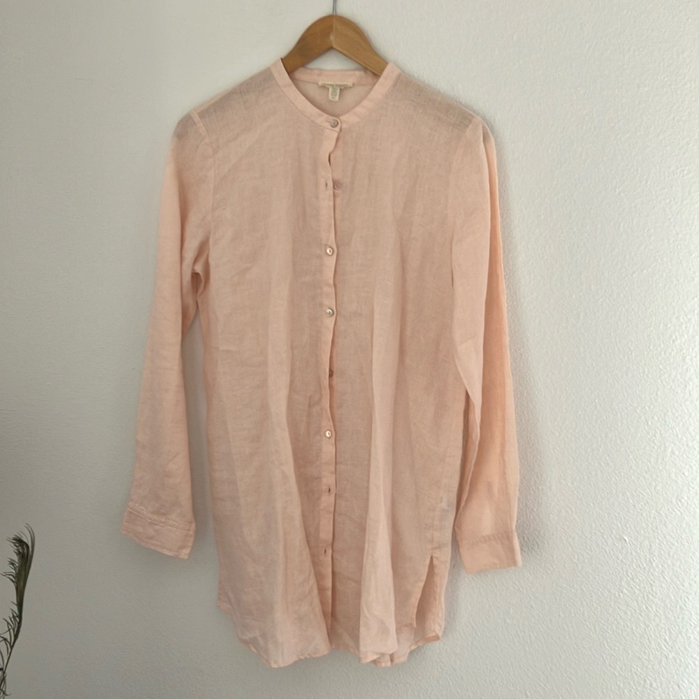 Eileen Fisher 100% linen tunic